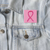 Roze Button voor bewustmaking op basis van lint aa (In situ)