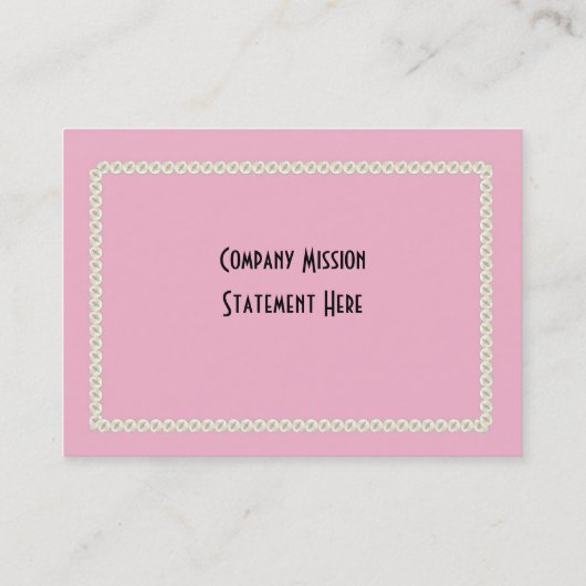 Roze Buttonnen KruispuntVisitekaartjes Visitekaartje (Achterkant)