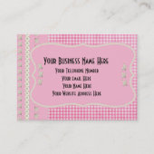 Roze Buttonnen KruispuntVisitekaartjes Visitekaartje (Voorkant)