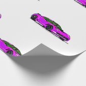 Roze C7 Corvette inpakpapier (Hoek)