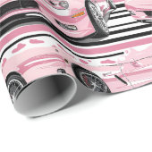 Roze c7 Corvette Wrapping Paper Cadeaupapier (Rol Hoek)