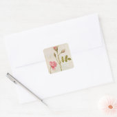 Roze, c.1568 vierkante sticker (Envelop)