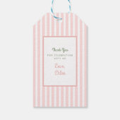 Roze Cabana Bachelorette Weekend | Bedankt cadeaut Cadeaulabel (Achterkant)