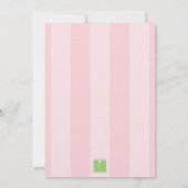 Roze Cabana Strepen Palm Beach Kaart (Achterkant)