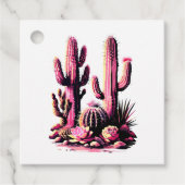 Roze Cacti Batch Bedankjes Labels (Voorkant)