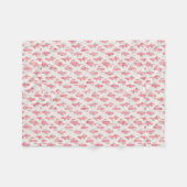 Roze cactus Blanket Fleece Deken (Voorkant (Horizontaal))