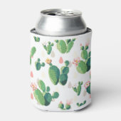 Roze Cactus Blikjeskoeler (Blikje Voorkant)