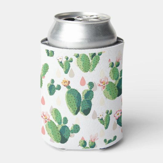 Roze Cactus Blikjeskoeler (Blikje Voorkant)