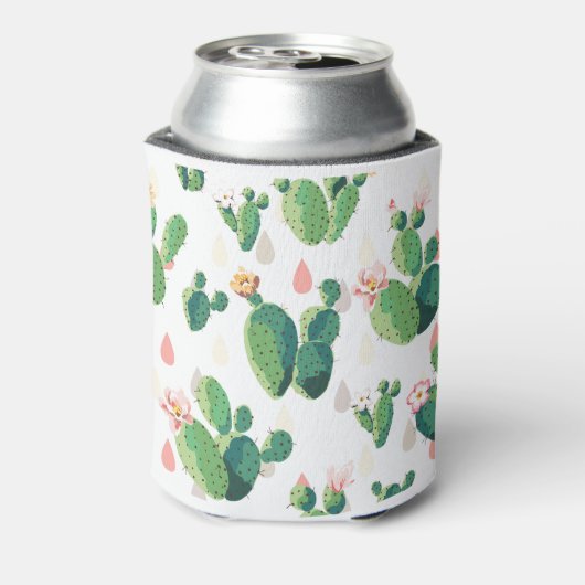 Roze Cactus Blikjeskoeler (Blikje Achterkant)