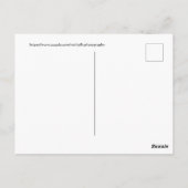 Roze cactus-bloem in de woestijn briefkaart (Achterkant)