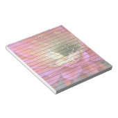 Roze cactus-bloem in de woestijn notitieblok (Schuin)