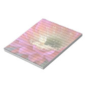 Roze cactus-bloem in de woestijn notitieblok (Linkerzijde)