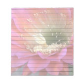 Roze cactus-bloem in de woestijn notitieblok (Voorkant)
