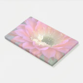 Roze cactus-bloem in de woestijn post-it® notes (Schuin)