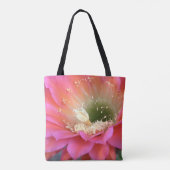Roze cactus-bloem in de woestijn tote bag (Achterkant)