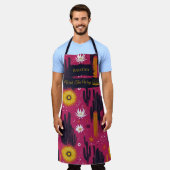 Roze Cactus Bloem Zen Keuken Sereniteit Schort (Gedragen)