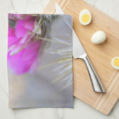 Roze Cactus blooms Theedoek (Quarter Fold)