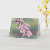 Roze Cactus Flower Art Note Kaart (Gele Bloem)