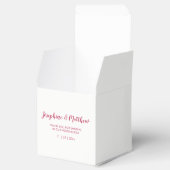 Roze Cactus Flowers Succulenten Waterverf Bruiloft Bedankdoosjes (Geopend)