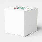 Roze Cactus Flowers Succulenten Waterverf Bruiloft Bedankdoosjes (Achterkant)