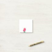 Roze Cactus Foto Kunstnotities Post-it® Notes (Op bureau)