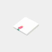 Roze Cactus Foto Kunstnotities Post-it® Notes (Schuin)