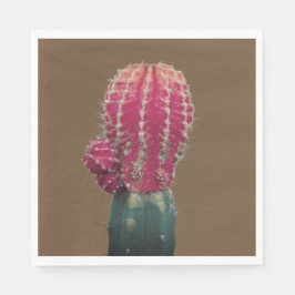 Roze Cactus fotopapier servetten