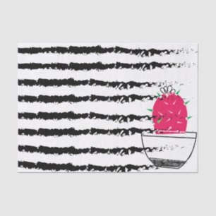 Roze Cactus gestreepte patroonontwerp Tissuepapier