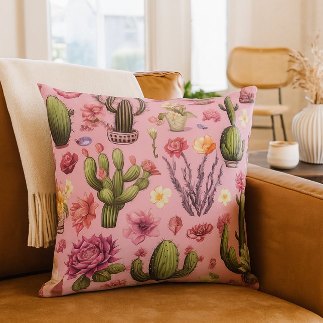 Roze Cactus Kussen (Creator heeft geüpload)