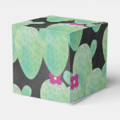 Roze Cactus Patroon Cartoon Bedankjes Favorietendo Bedankdoosjes (Achterkant)