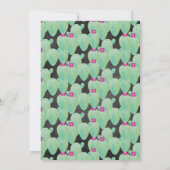Roze Cactus Patroon Groene Baby Shower Feest (Achterkant)