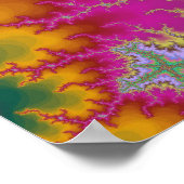 Roze Cactus Starfish Poster (Hoek)