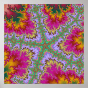 Roze Cactus Starfish Poster