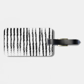 Roze Cactus striped Monogram Bagagelabel (Achterkant horizontaal)