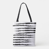 Roze Cactus striped Tote Bag (Achterkant)
