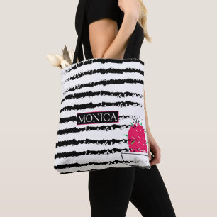 Roze Cactus striped Tote Bag