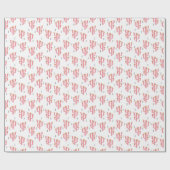 Roze Cactus Waterverf Patroon Cadeaupapier (Vlak)