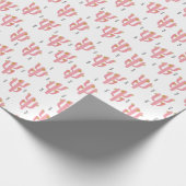  Roze Cactus Waterverf Patroon Cadeaupapier (Hoek)