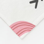  Roze Cactus Waterverf Patroon Fleece Deken (Hoek)