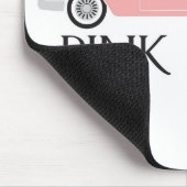 roze caddy muismat (Hoek)