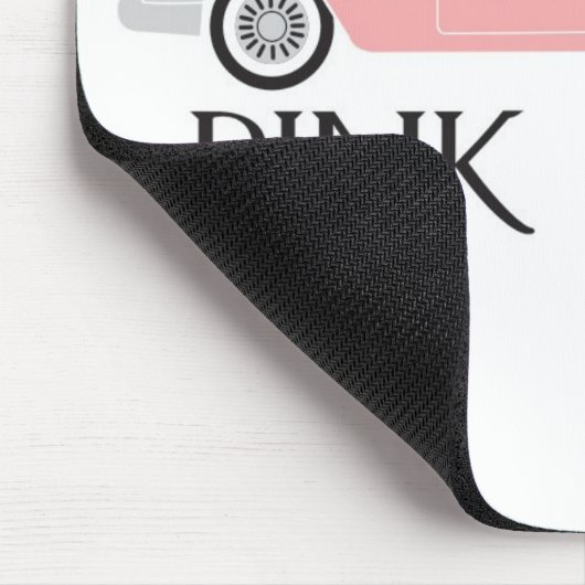 roze caddy muismat (Hoek)