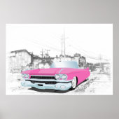 Roze caddy poster (Voorkant)