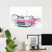 Roze caddy poster (Thuiskantoor)