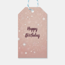Roze cadeau Label | Aangepaste tekst Party Favorie Cadeaulabel