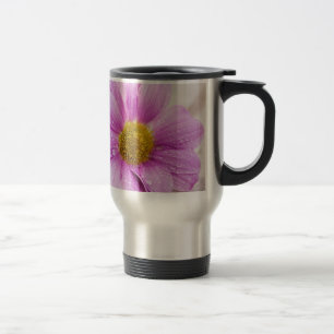 Roze cadeau voor daisy flower reisbeker