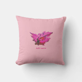 Roze cadeau voor Granddochter Angel Custom Designe Kussen