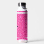 Roze cadeau voor meisjes | Op maat geschreven naam Waterfles (Links)