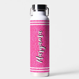 Roze cadeau voor meisjes | Op maat geschreven naam Waterfles
