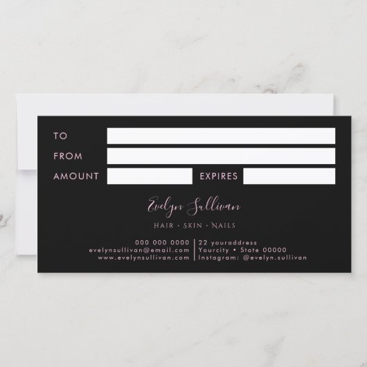 roze cadeaubon (Achterkant)