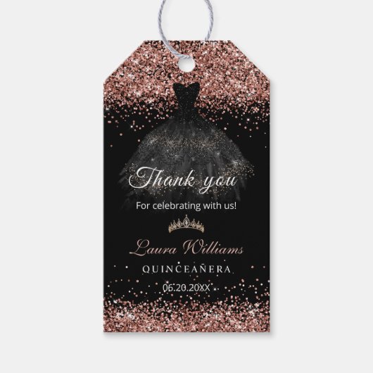 Roze Cadeaulabel (Voorkant)